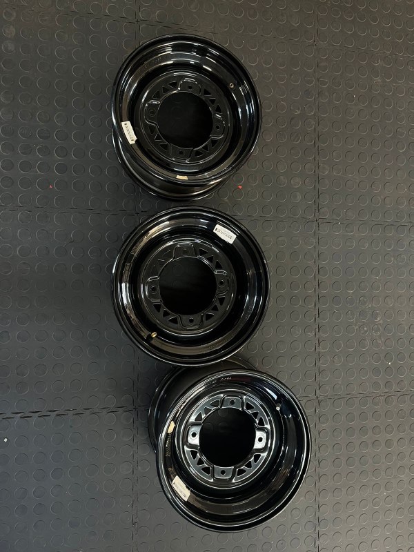 Black Polaris Ranger rims