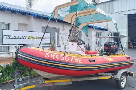 1997 Buccaneer 4.4M Semi Rigid Duck Powered by 75hp Mercury Outboard